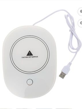 USB powered electric cup warmer White